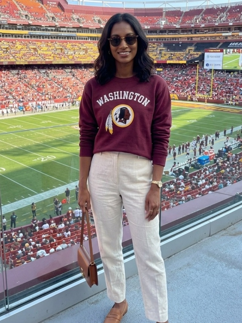 Rare PINK Victoria’s Secret NFL Washington Redskins Crewneck Sweatshirt